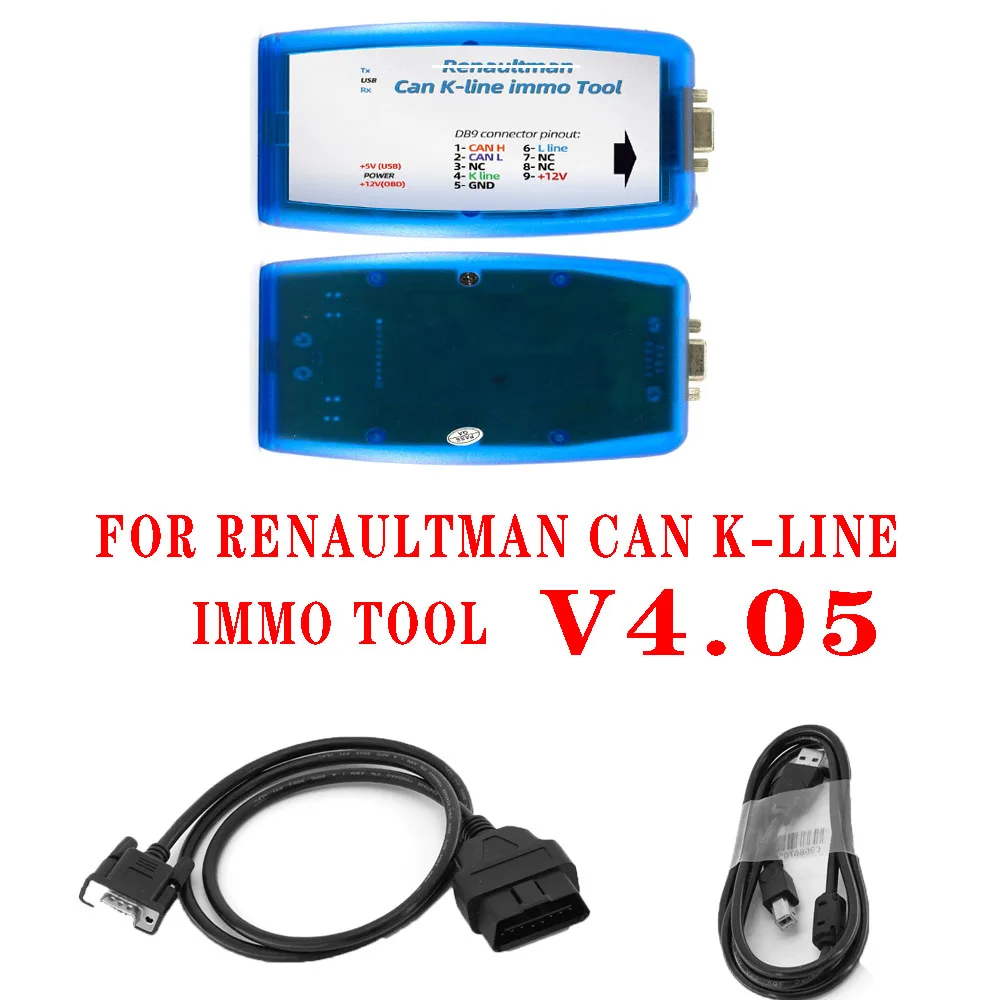 Per Renaultman Can K-Line Immo Tool V4.05 4.04 Supporto Per Renault Can /K-Line Immo Tool Obd2 Auto Ecu Programmer Eeprom