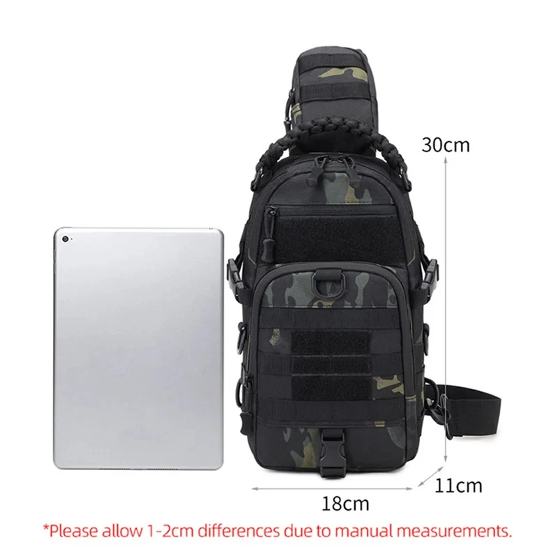 Men Tactical Chest Bag Sports Outdoor Hiking Climbing Cycling Fishing