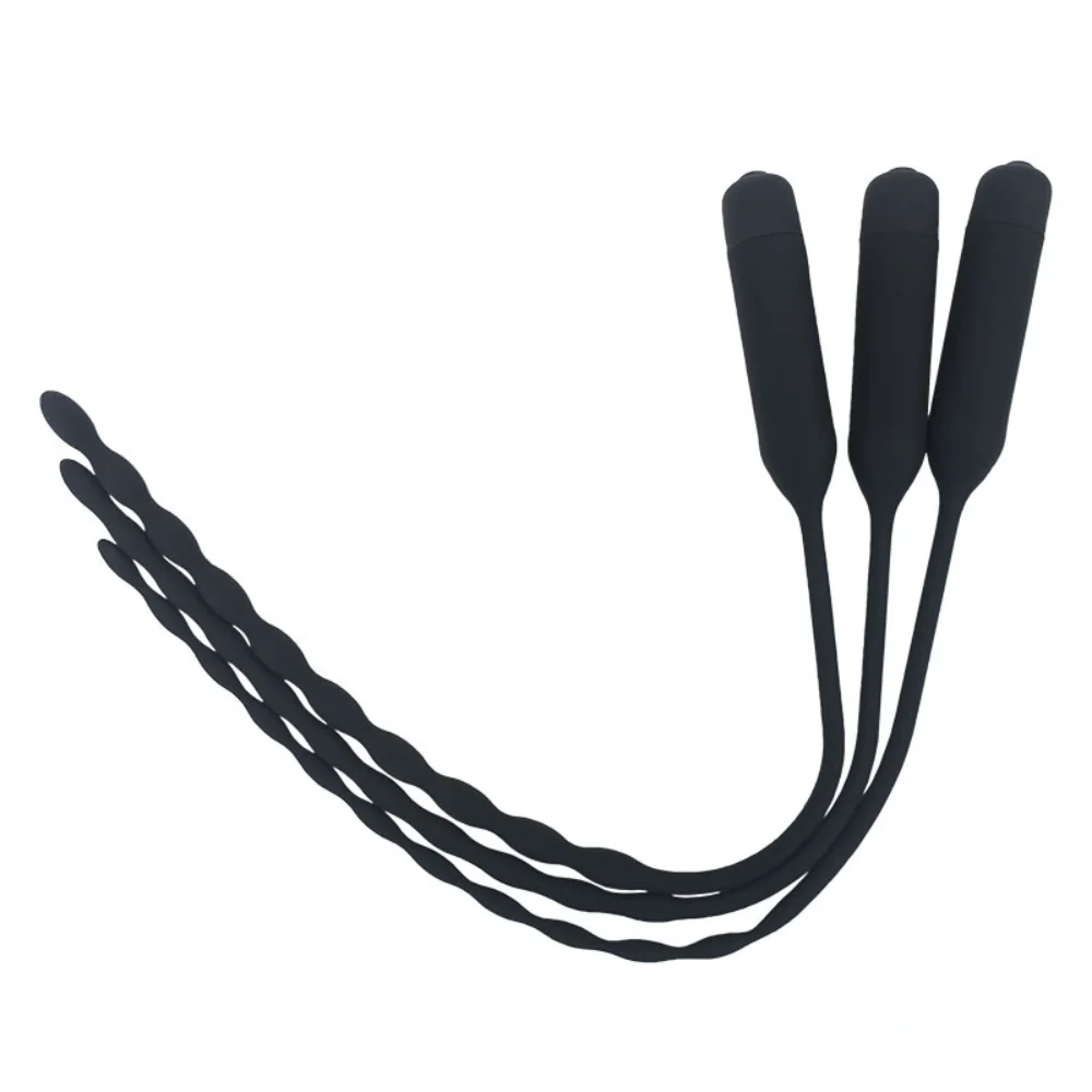 Vibrateur urétral à 10 fréquences, prise de cathéter, jouet sexuel pour hommes, Plug urétral vibrant, Insertion du son de l'urètre_voghion.com