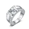 Szjinao 2025 Trend 1 Carat Moissanite Engagement Mens Rings With Certificate Solid Sterling Silver 925 Luxury Jewelry Dropship D 1