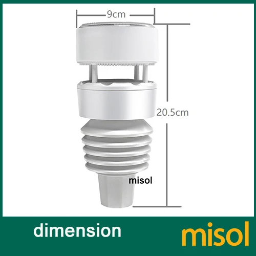 Misol ultrasonic weather station wind speed wind direction rain
