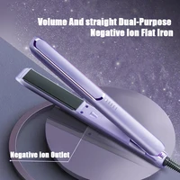 Negative Ion Flat Iron Hair Straightener Curler 10s Fast Heating Pro Ceramic Straightening Curling Iron With Automatic Shut off 1