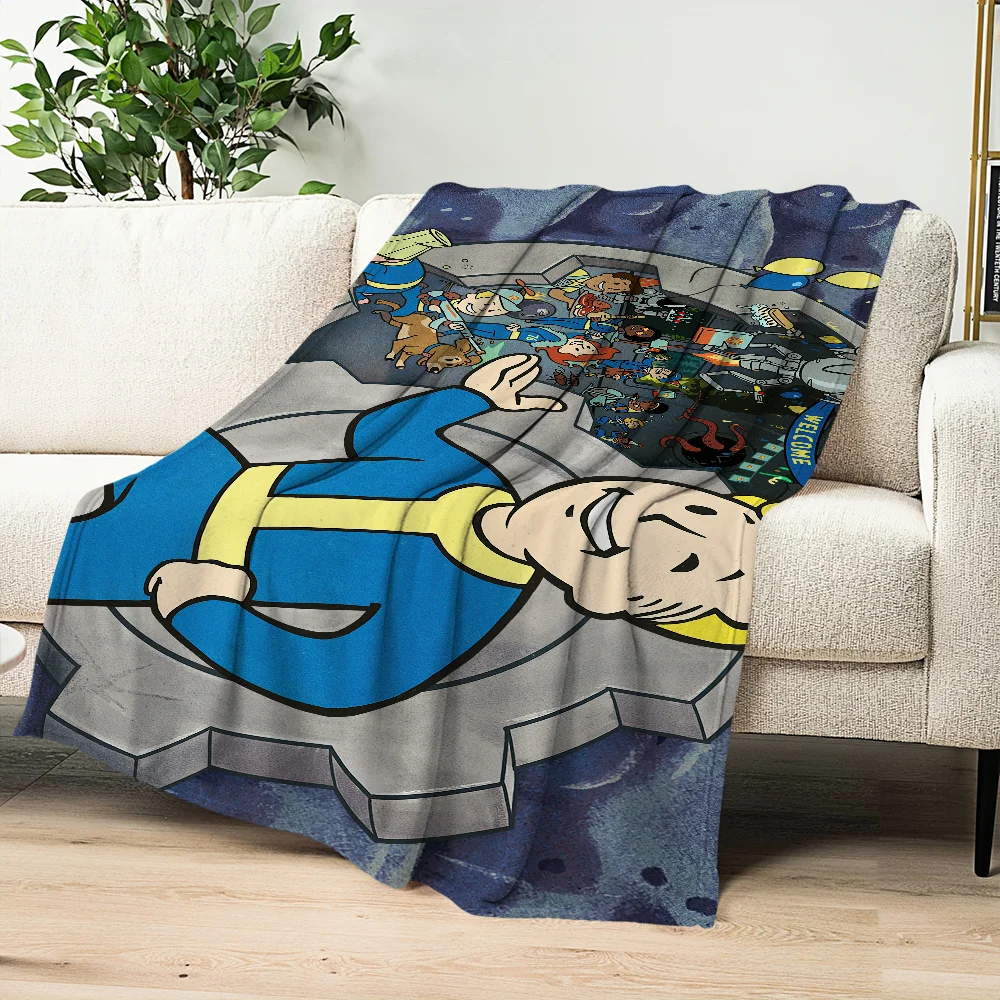F-Fallouts Boy Game Blanket Skin friendly comfort plush blanket suitable for sofa living room office bedroom travel and gifts 5