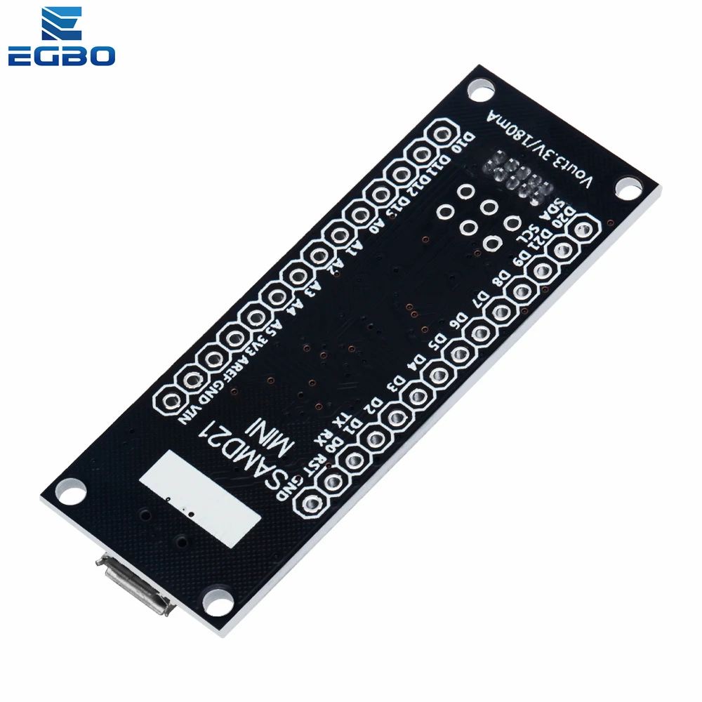 EGBO SAMD21 M0-Mini 32-bit ARM Cortex, M0 Core Pins, Unsoldered Compatible with Arduino Zero Arduino M0 Form Mini