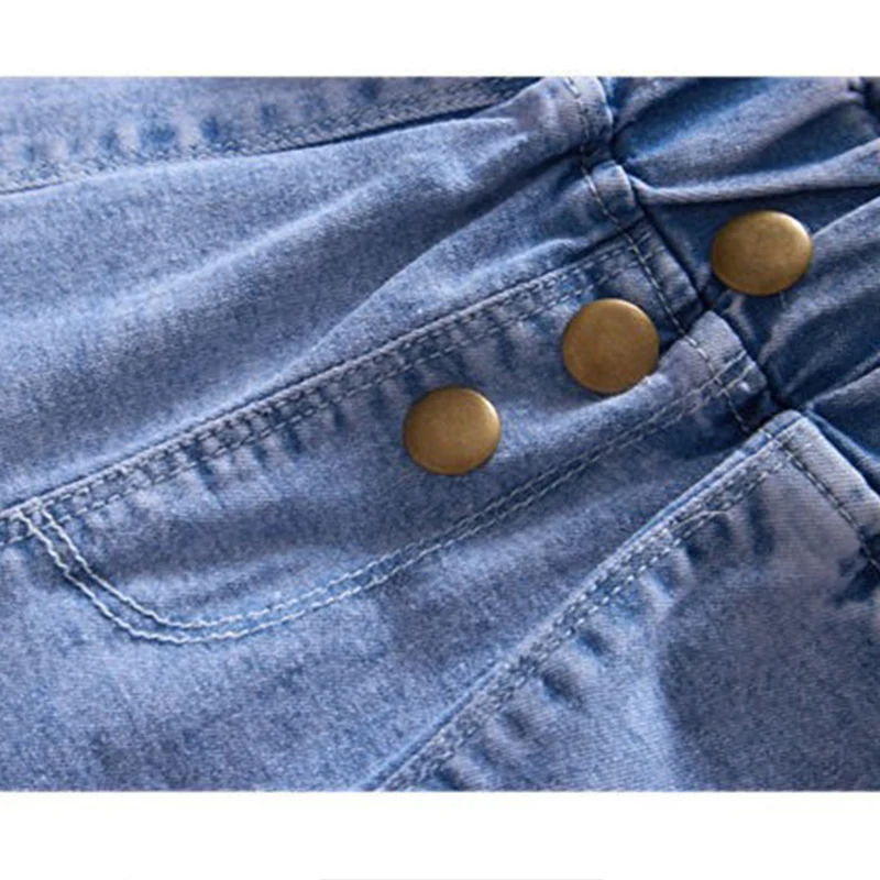 Summer New High Waist Toddler Teenage Girl Denim Shorts Classic Design Fashion Kids Girls Soft Jean Pants