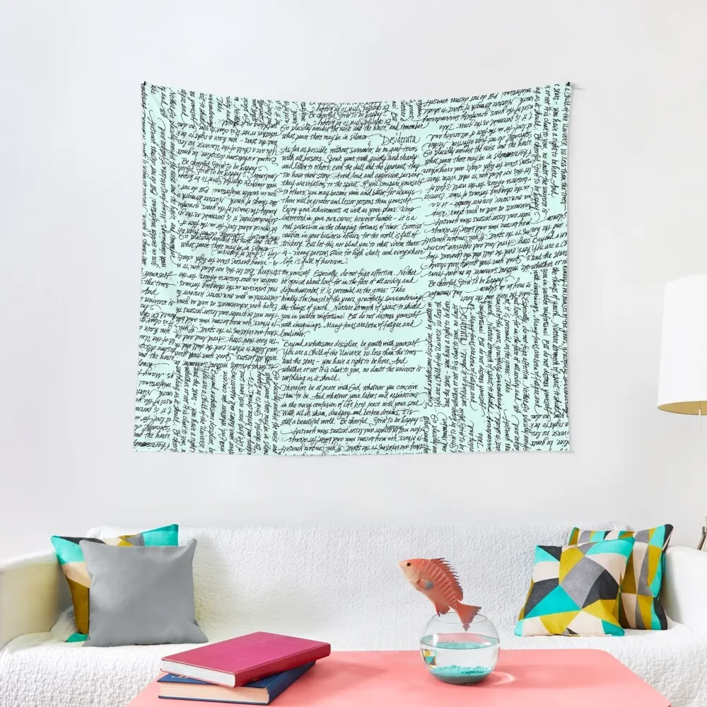 

Desiderata handwritten Tapestry Decorations For Room Bedroom Decor Tapestry