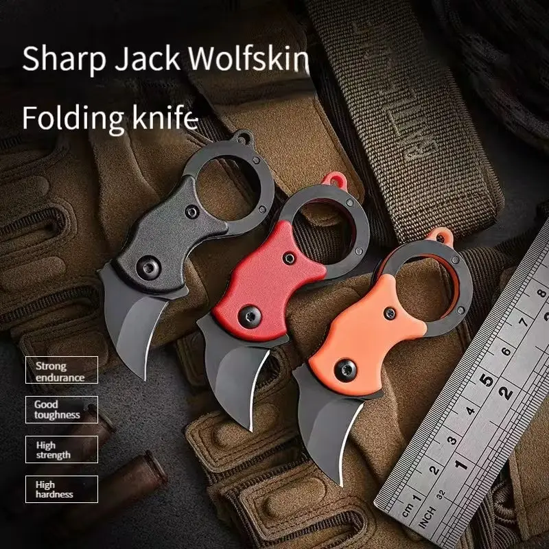 Outdoor Pocket Knife Portable EDC Key Knife  Paw Knife Case Opener Knife Necklace Carry-on Portable Mini Pocket Knife 3