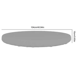 Waterproof Outdoor Round Table Cover - Durable Oxford Fabric Patio Furniture Protection (5)
