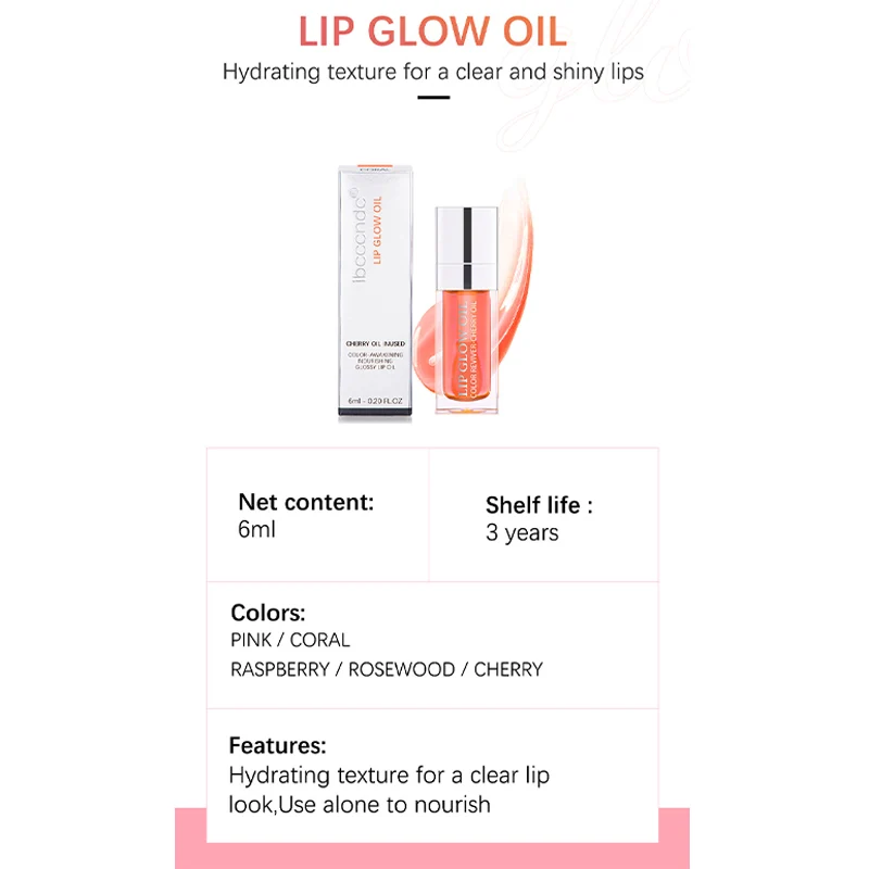6ml Clear Jelly Lipolie Hydraterende Niet-plakkerige Sexy Plumping Lip Glow Gloss Lip Glazuur Getinte Mode Lippenstift make-up Lipverzorging_voghion.com