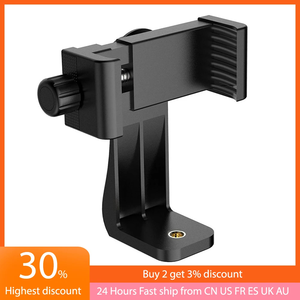 Cheap Double Phone Holder Tripod Mount Adapter Horizontal Vertical