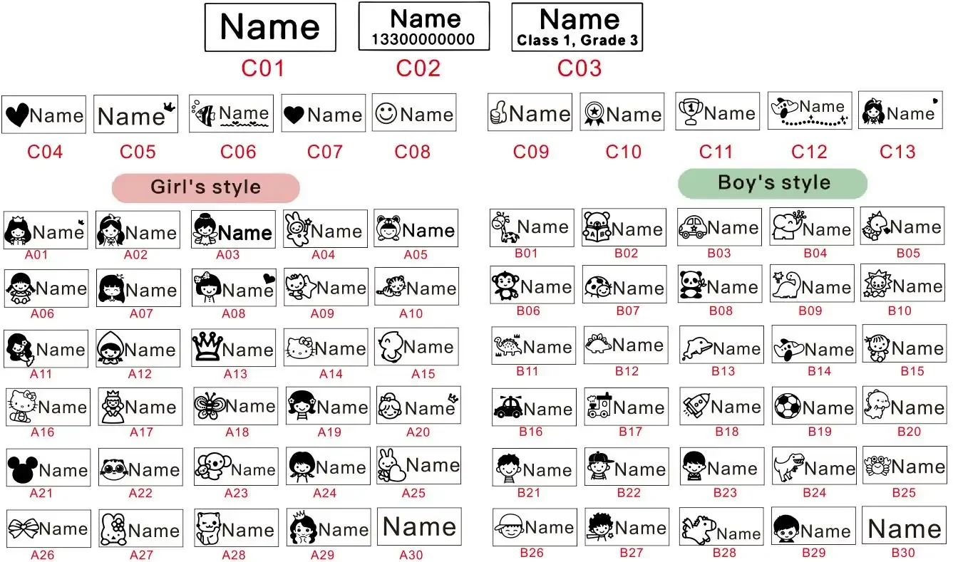Customized Arabic Hebrew Name Stamp Waterproof Seal Custom Teacher Signature Student Child cloth ink stamp Selfing-inking stamp name stamp