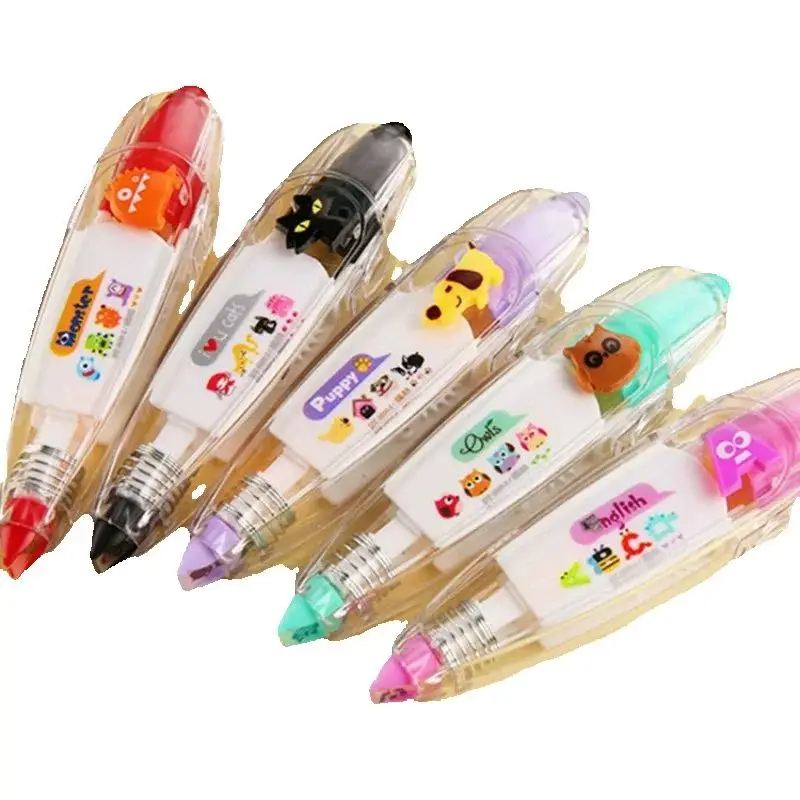 Cute Animal Lace Correction Tape Decorative Pen for DIY Hand Account Diary Scrapbook Sticker School Student Gift Supplies