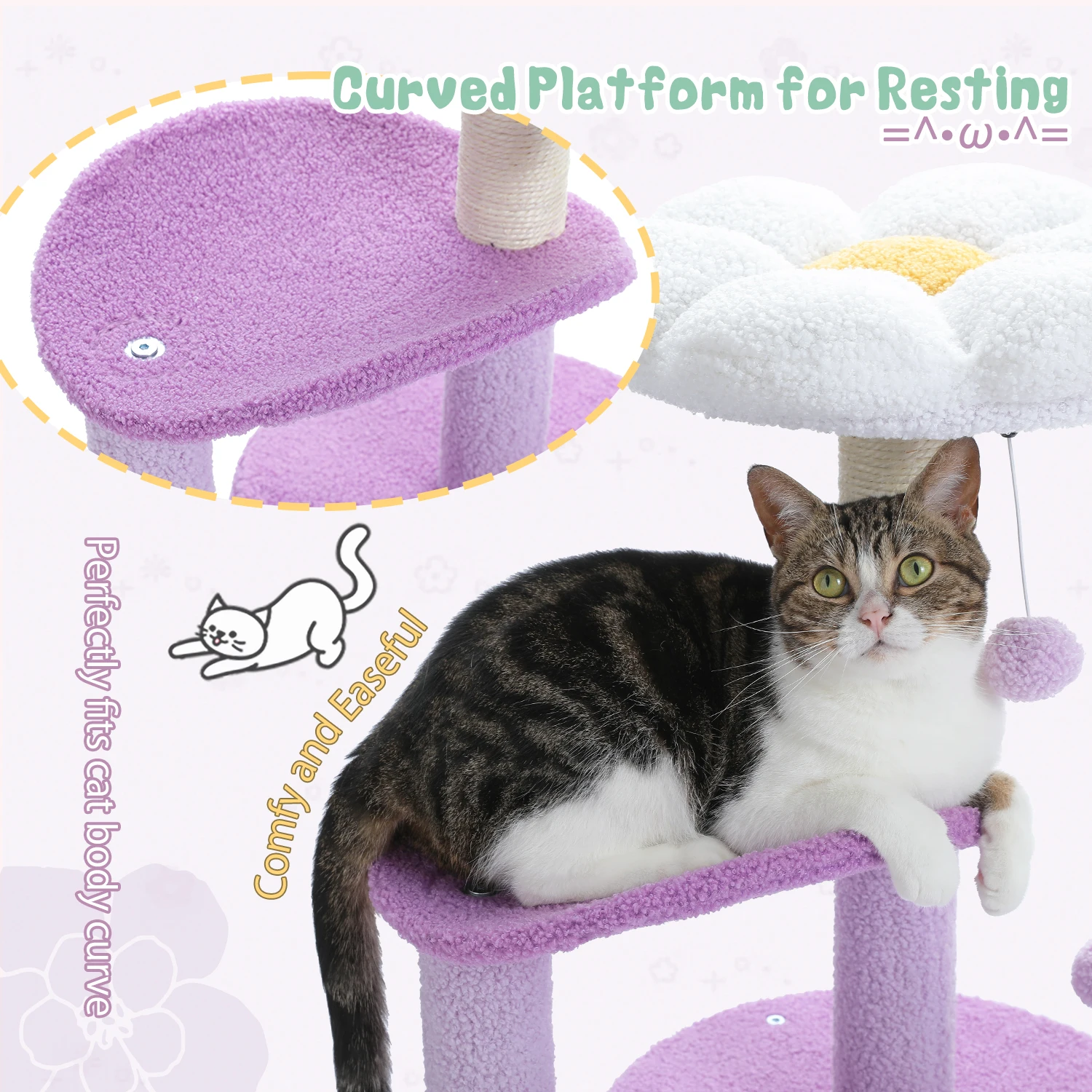 Flower Cat Tower Tree 6