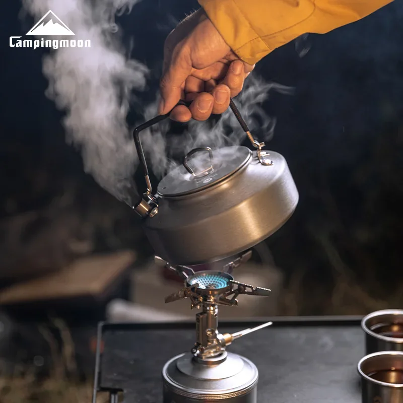 Portable Outdoor Camping Kettle S800 Small Aluminum Alloy Tea Boiling Water Pot Coffee Pot Climbing Cooking Utensils