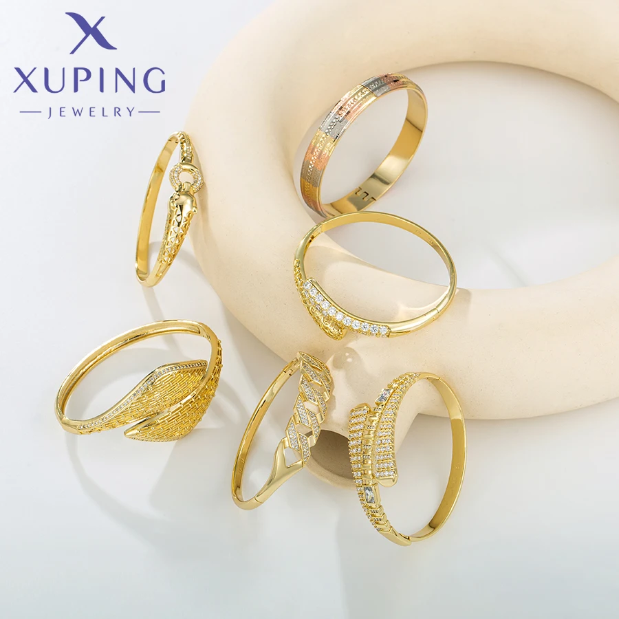 【美品】human made bangle gold Xuping Jewelry Bangle - 24K Gold Plated Valentine's Gift