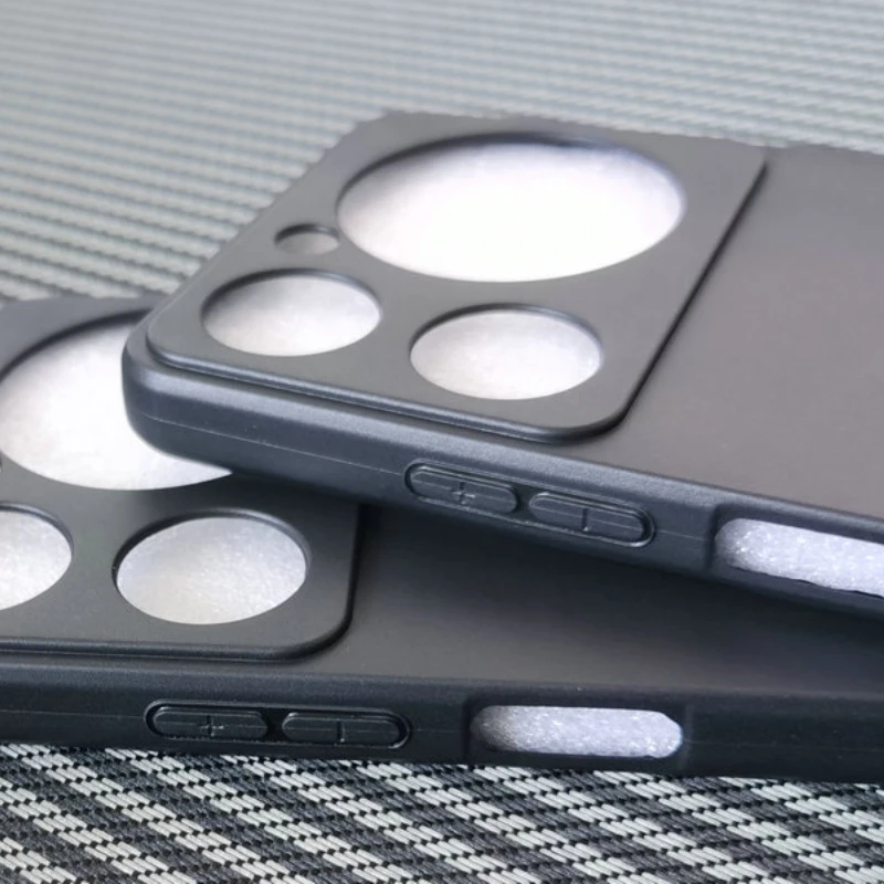 Black Frosted Matte TPU Silicone Protective Phone Case Shell