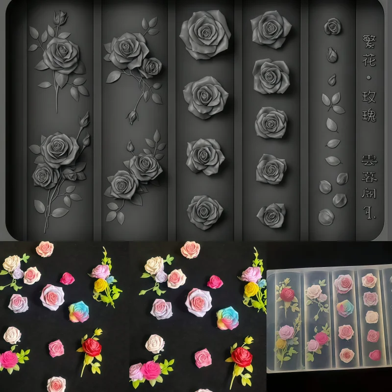 3D Nail Decorations - Transparent Silicone Molds