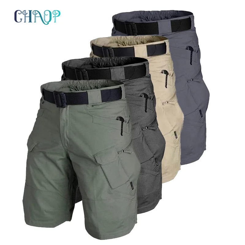 

Tactical Cargo Workout Shorts for Men Outdoor Hiking Fishing Combat Casual Work Short Multi Pockets (No Belt)