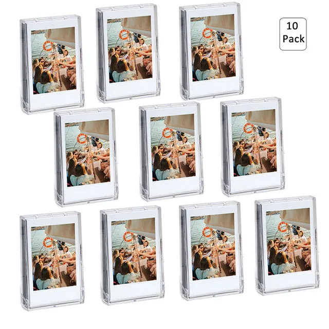 1-10 Pezzi Acrilico Trasparente Ice Cream Desktop Photo Frame Con Cordino, Fuji Film Instax Mini 12 11 9 8 7S 25 Film Photo Paper