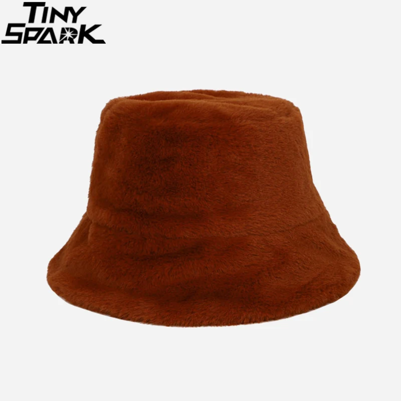 Cappelli a secchiello Hip Hop Streetwear cappello peloso tinta unita 2021  donna Harajuku cotone peluche moda calda cappello da pescatore cappello  bianco nero|Men's Baseball Caps| - AliExpress