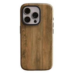 Wood Grain Pattern Shockproof Phone Case with 2 - in - 1 Film Shell Cover - OnePlus 11 (JSS161)