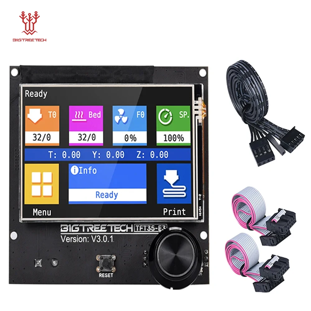 Lcd Touch Screen Módulo Wi-fi para Skr Mini e3 V3.0 Polvo Pro Ender Cr10 Impressora 3d 12864 Bigtreetech-tft35 e3 V3.0