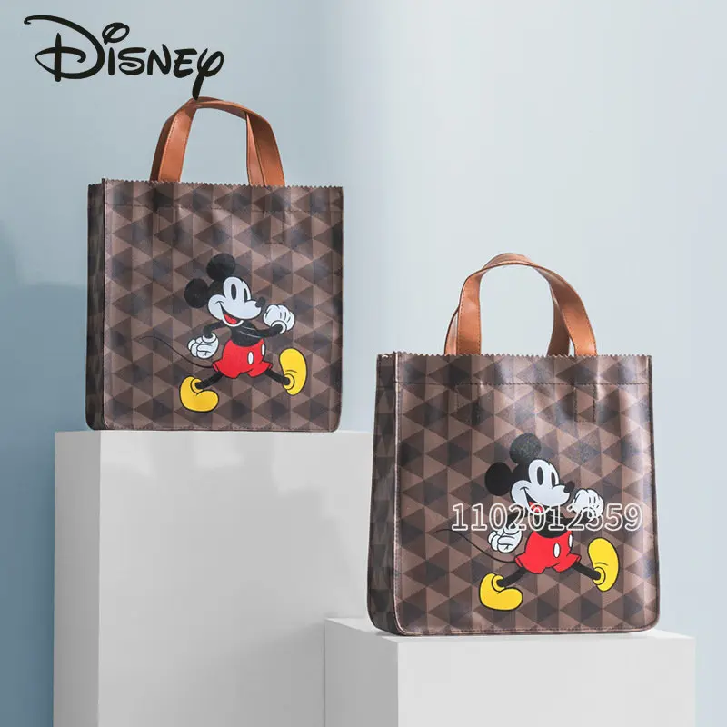 Disney Mickey's Original New Women's Handbag Cartoon Fashion Women's Shoulder Bag Large Capacity High Quality Storage Tote Bag