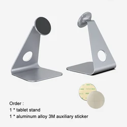 Sleek Metal Magnetic Tablet and Phone Stand with 360° Rotation (GRAY)