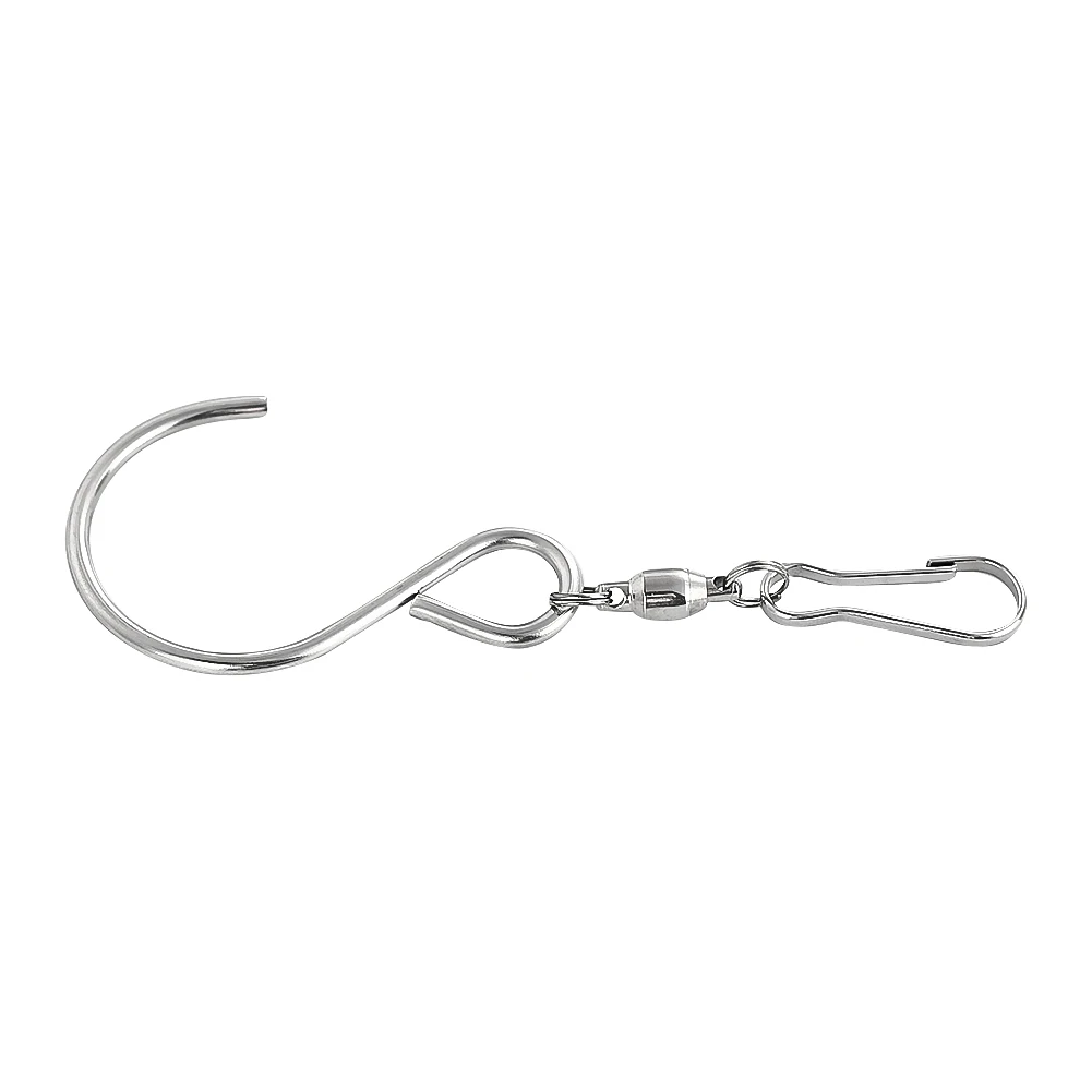 360 Degree Swivel Hooks Clip 6PCS for Hanging Wind Spinners Wind Chimes Flower Pots Plants Bird Feeders Crystal Twisters S Hook wind chime wind spinner