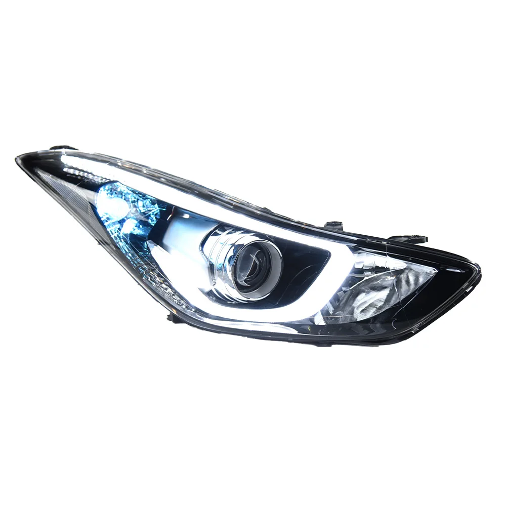 

AKD-car styling For HYUNDAIS Langdong/Elantra LED headlight assembly11-16 modified sea five lens xenon headlights Korean version