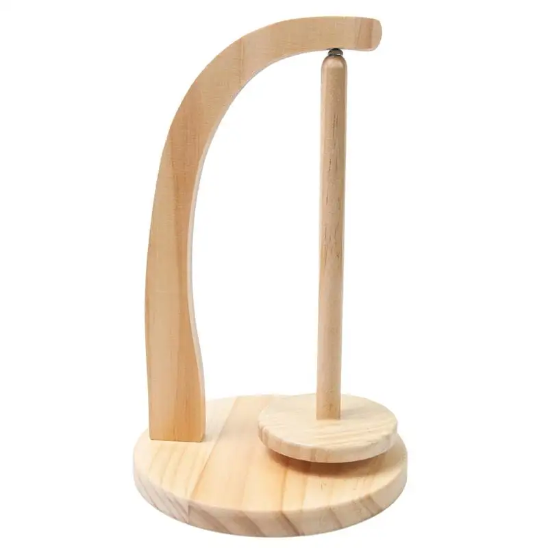 

Pendulum Yarn Holder Wooden Pendulum Yarn Dispenser For Crocheting Prevent Yarn Winding Stable Stand For Hats Cardigans Blankets