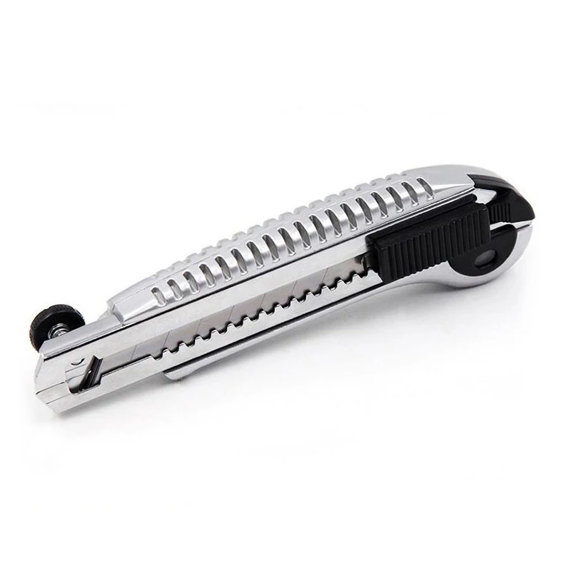 

FINDER Stainless Steel Utility Knife Tool Art Designer Luxury Metal Wallpaper Storage 5 Piece Sk-4 Blade Paper Cut Cutting 18mm