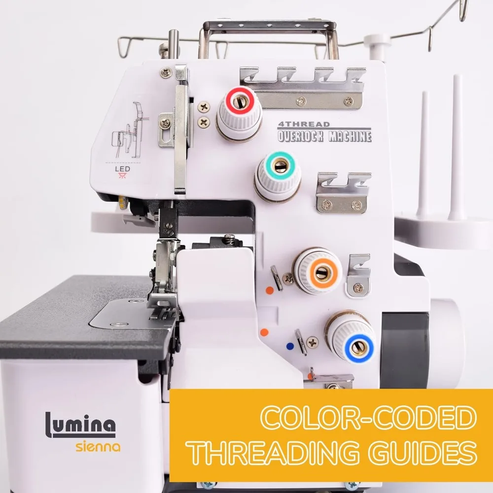 Sienna Serger Sewing Machine - Industrial Grade Sergers & Overlock Machines with Durable Metal Frame 4