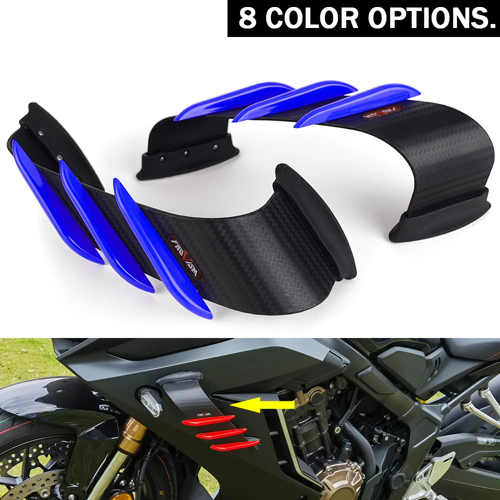 Frontverkleidung Aerodynamische Winglets Seitenspoiler Dekoratives dynamisches Flügelsatz für Aprilia RSV4 Für BMW S1000RR HP4 – Detail 21