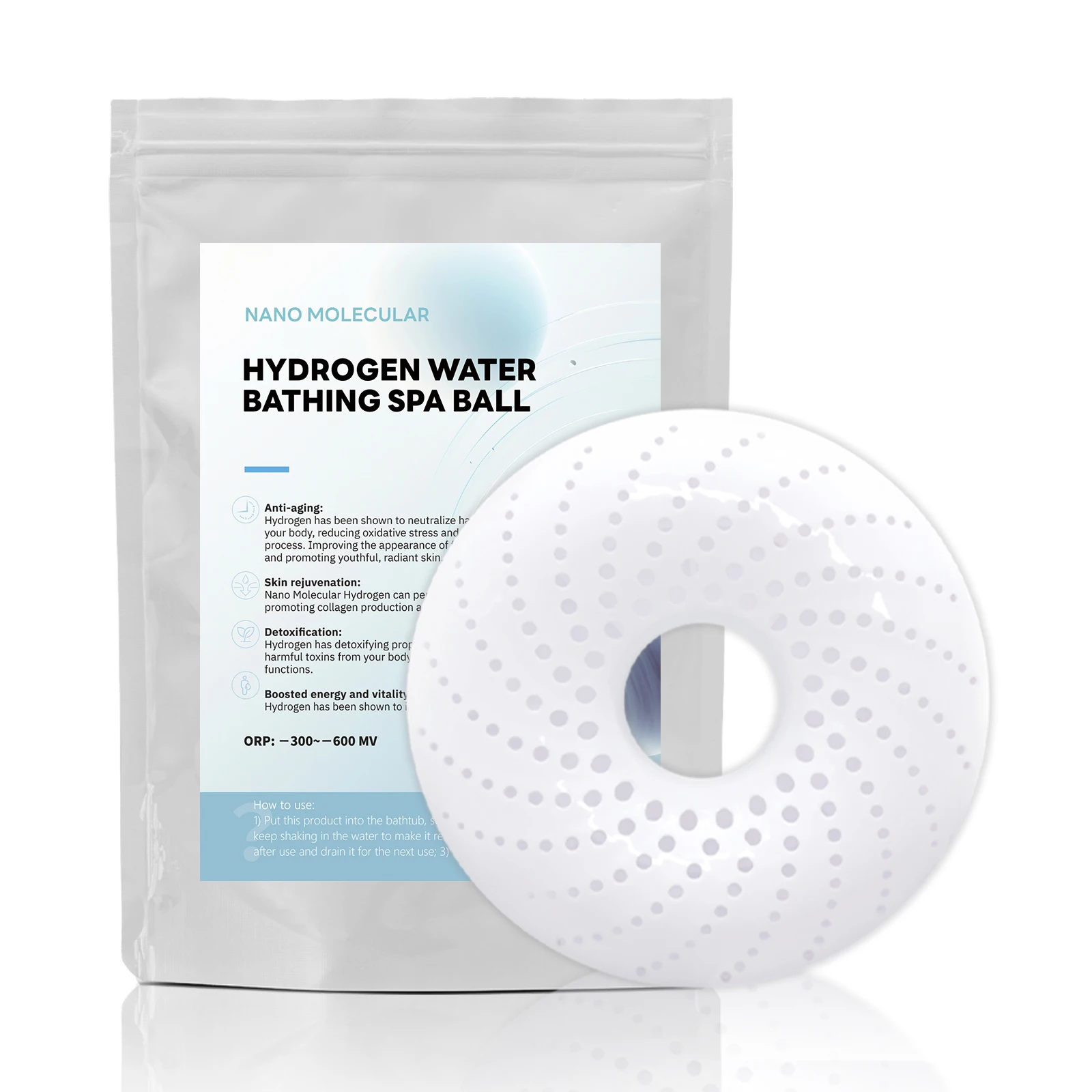 Unosuich Hydrogen Bath Bombs H2 Bathing Kit Molecule Hydrogen Bath Tablet Soak Hydrogen Bath Generator Machine Hydrogen Bath Spa