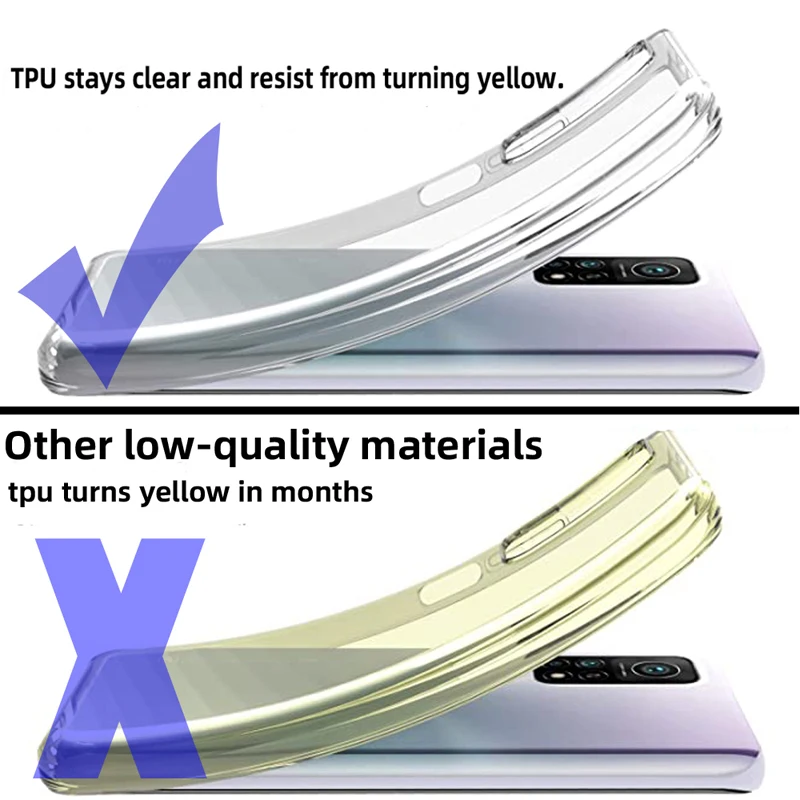 Fundas Klar TPU Fall Für Xiaomi Mi 10T Pro 11 11i 11T Mi11 lite NE 5G 12 12T 12S 12X 13 Pro 10 lite 10s Telefon Abdeckung Fall – Detail 2