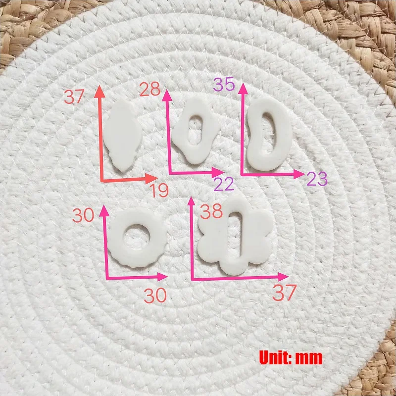 Minimalistic Style Polymer Clay Cutters for Earrings Botanical Geometrical Shape Polymer Clay Molds for Jewelry Earrings Making polymer clay tools