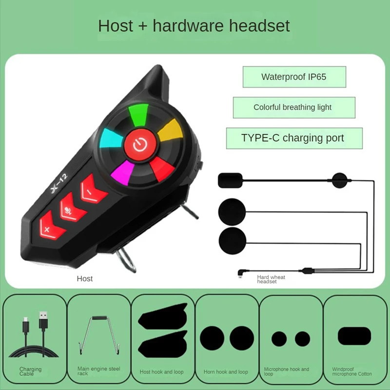 

Motorcycle Helmet Headset Bluetooth 5.0 Wireless Headphones Cycling Call Helmet Headset Music Headset