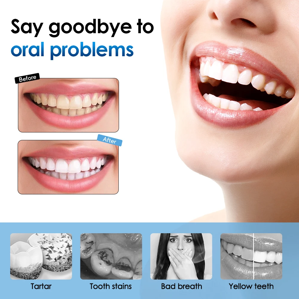 6 Modes Ultrasonic Dental Calculus Remover Waterproof Electric Toothbrush Sonic Dental Scaler Teeth Whitening Oral Cleaner