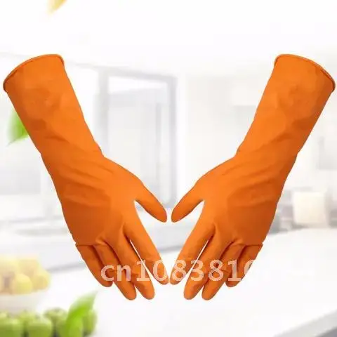 

Rubber Gloves for Kitchen Dishwashing House Cleaning Long Sleeve Water-proof Silicone Cleaning Tools