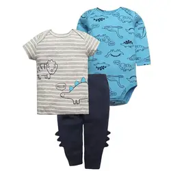 2022 Unisex Baby Clothing Set Newborn Baby Boys Girls Clothes Soft Cotton Two Pieces Bodysuits+Pants Cartoon Roupa de bebe