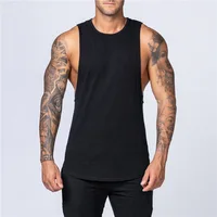 T-shirt en fibre de coton à séchage rapide pour hommes, haut précieux pour la salle de sport, le fitness, le basket-ball, la musculation, la course à pied, les vêtements décontractés 1