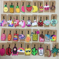 Travel Accessories Creative Luggage Tag Animal Cartoon PVC Silica Gel Suitcase ID Addres Holder Baggage Boarding Portable Label 1