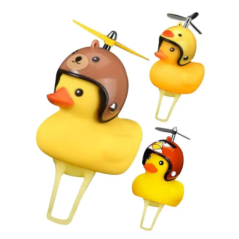 

Motorcycle Rubber Duck Bike Bell with LED Light Duck Handlebar Decoration Ornaments Car Dashboard Duck Motorcycle Accessories