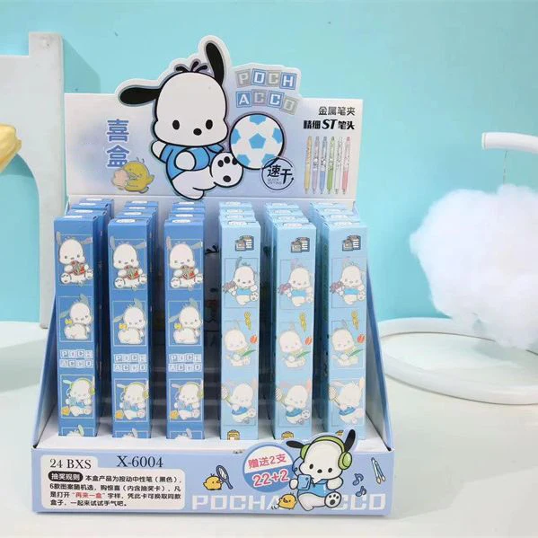 

24pcs X-6004 Sanrio Pochacco Gel Pens Neutral Pen St Nib Cartoon Cute Student Write Stationery Pen Wholesale