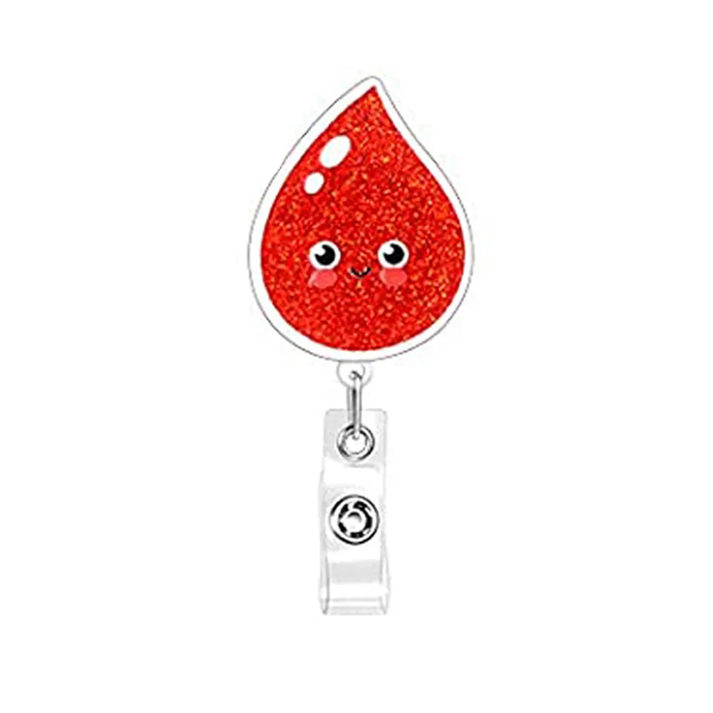 New Retractable Badge Reel With Belt Clip Cute Nurse Doctor Name Tag Card Holder Accessories Office Supply Clip Staff Card