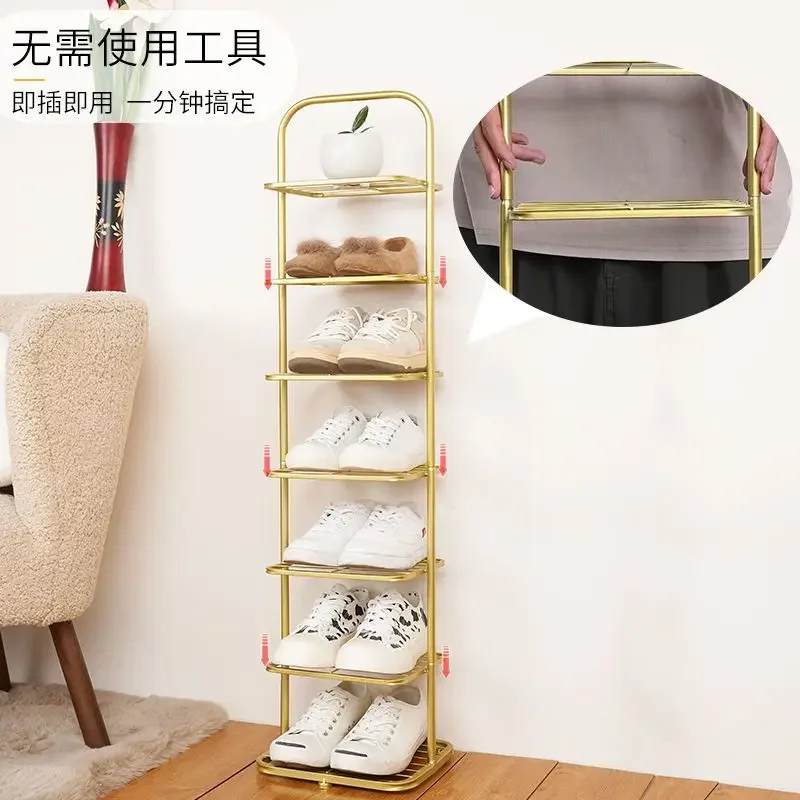 

Shoe Racks Simple Modern Narrow Storage At Home Doors Indoor Home Space-saving Shoes Racks Shoe Cabinets Living Room Furniture