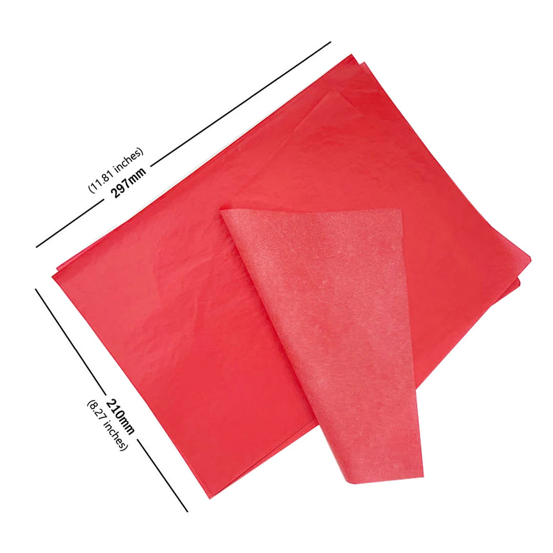 Transfer carbon paper A4 Size 30 pcs Red color Transfer Tracing Carbon Paper Drawing Patterns