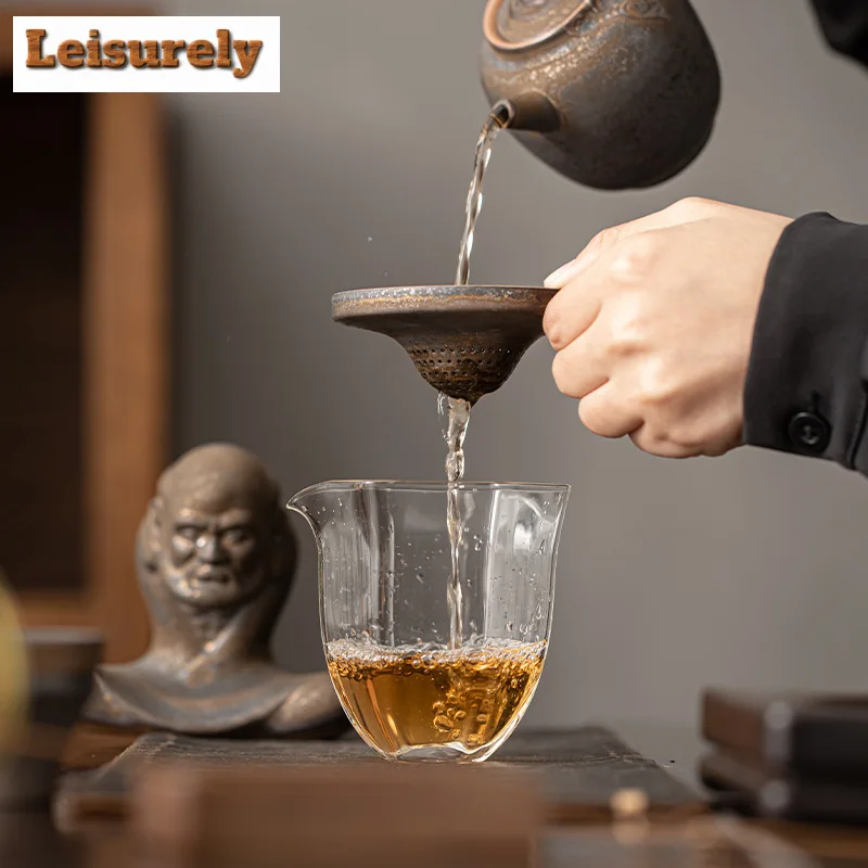Creative Antique Gilded Tea Separator Infusor Aesthetic Bodhidharma Tea Strainer Zen Tea Soaking Tea Filter for Tea Decoration