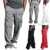 Men Cargo Jogger Pants Autumn Winter Fleece Sweatpants Loose Trousers Multi Pocket Overalls Hip Hop Streetwear Cargo Long Pants 1